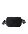 Prada Brique Crochet Shoulder Bag In Black