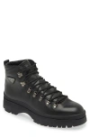 Prada Logo Leather Ankle Boots Boots And Ankle Boots Black In Black