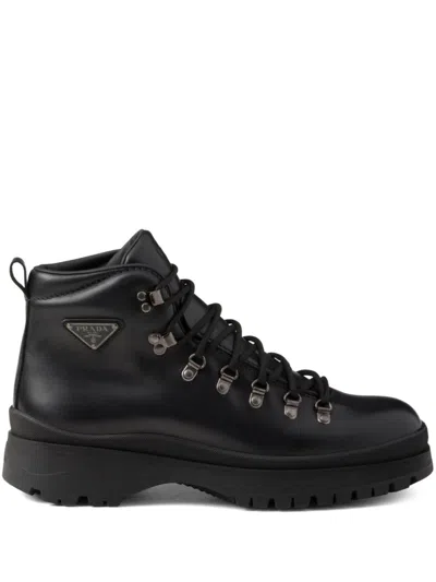 PRADA BRIXXEN LEATHER BOOTS