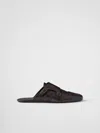 Prada Men's Shuffle Leather Double-monk Strap Mules