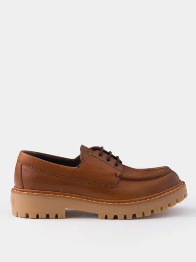 Prada Brogue Shoes Men Leather