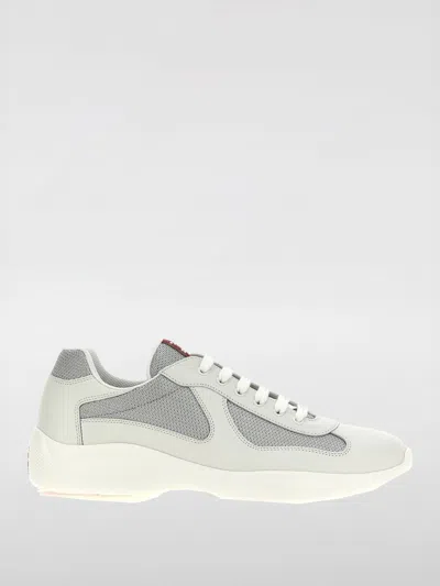 Prada Brogue Shoes Men White In Gray