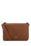 Prada Cognac-coloured Leather Shoulder Bag Men In Brown