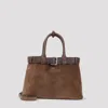 Prada Brown Buckle Medium Bag