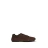 Prada Montecarlo Re-edition 2005 Suede Sneakers In Navy In Brown