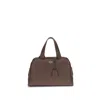 Prada Brown Calf Leather Bos Taurus Handbag In Brown