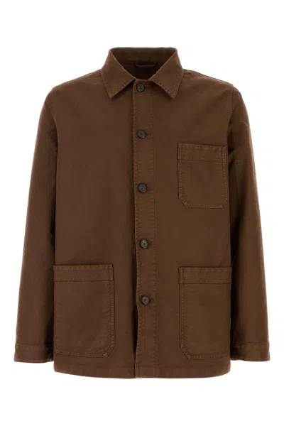 PRADA BROWN CANVAS JACKET