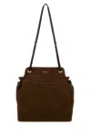 Prada Brown Carry Medium Tote In Brown