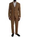 Prada Brown Cashmere 2 Piece Single Breasted Suit In Brown