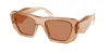 Prada Brown Cat Eye Ladies Sunglasses Pr B18s 28e90q 53 In Brown