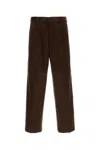 Prada Brown Corduroy Chino Pant In Brown