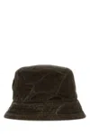 Prada Brown Cotton Bucket Hat