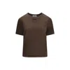 Prada Wire T-shirt In Brown
