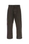 Prada Pantalone Dalla Gamba Ampia In Cotone Ardesia Uomo