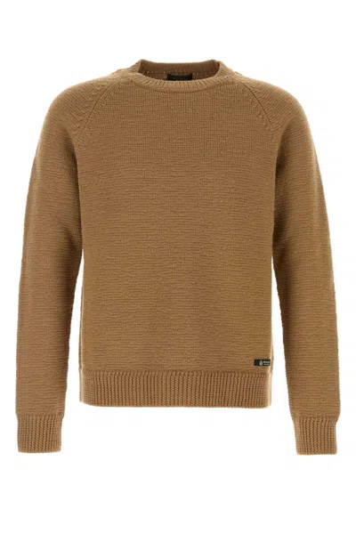 PRADA MEN BROWN CREW NECK SWEATERS, XL LUXURY SWEATERS & KNITWEAR FOR MEN DARVEYS