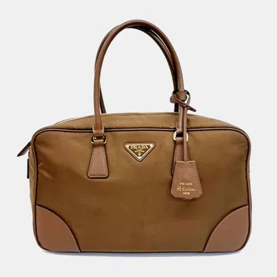 Pre-owned Prada Brown Fabric Re-edition 1978 Re-nylon Tote Bag Large