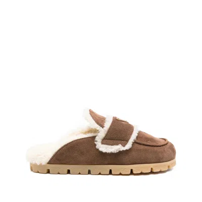 Prada Brown Flip-flops & Slides Women