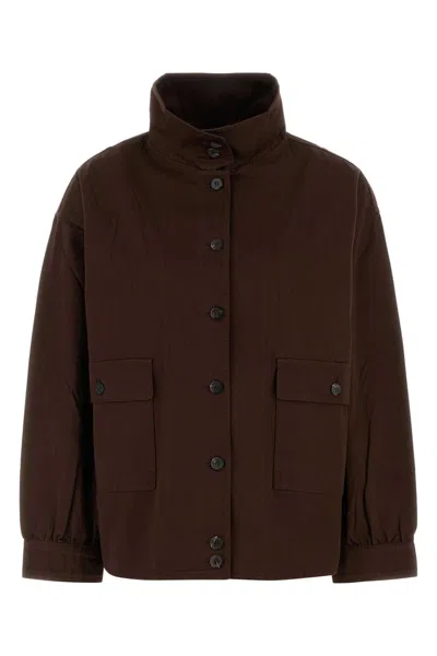 PRADA PRADA BROWN GABARDINE JACKET