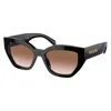 Prada Brown Gradient Butterfly Ladies Sunglasses Pr A09s 1ab0a6 53 In Black