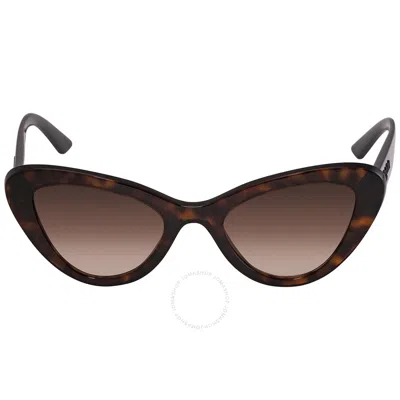 Prada Brown Gradient Cat Eye Ladies Sunglasses Pr 13ys 2au6s1 52