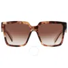 PRADA PRADA BROWN GRADIENT SPORT LADIES SUNGLASSES PR 24ZS 07R0A6 56