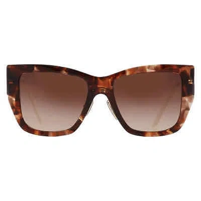 Pre-owned Prada Brown Gradient Square Ladies Sunglasses Pr 21ys 07r6s1 54 Pr 21ys 07r6s1