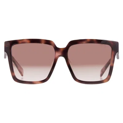 Prada Brown Gradient Square Ladies Sunglasses Pr 24zsf 23a0a6 57 In Purple