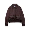 Prada Long Sleeve Casual Jacket In Brown
