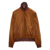 Prada Suede Blouson Jacket In Brown