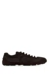 Prada Montecarlo Re-edition 2005 Sneaker Aus Veloursleder Und Re-nylon In Brown