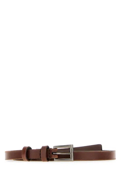 Prada Brown Leather Belt
