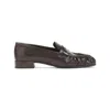 Prada Stylish Loafers Featuring Ruched Detailing In Brown