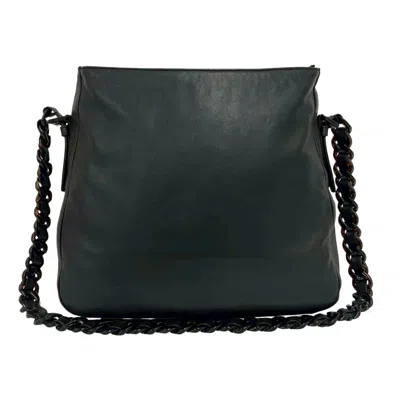 Pre-owned Prada Brown Leather Plastic Pochette Shoulder Bag ()