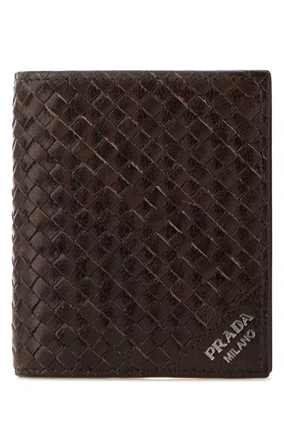 Prada Brown Leather Wallet