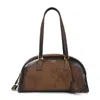 Prada Medium Bowling Bag In Vintage Leather In Brown