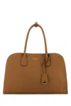 Prada Brown Logo Medium Tote In Brown