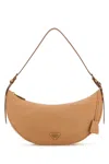 Prada Demi-lune Shoulder Bag Large Natural In Brown