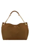 Prada Brown Mariner Large Shoulder Bag In Brown