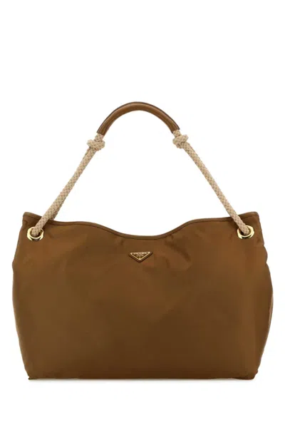 Prada Brown Mariner Large Shoulder Bag