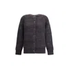 Prada Brown Merino Wool Cardigan In Brown