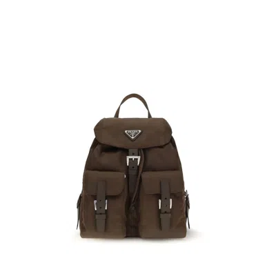 Prada Brown Nylon Women's Backpack