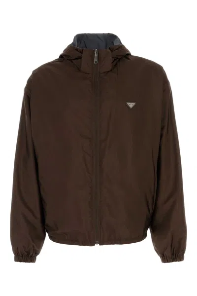 Prada Brown Re-nylon Reversibile Jacket