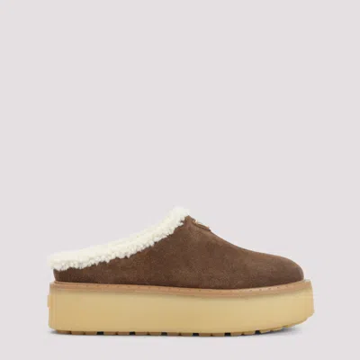 Prada Brown Slip On Mules