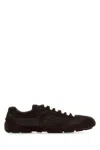 Prada Montecarlo Re-edition 2005 Sneaker Aus Veloursleder Und Re-nylon In Brown
