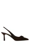 Prada Suede Pointed Toe Stiletto Heel Pumps In Multi