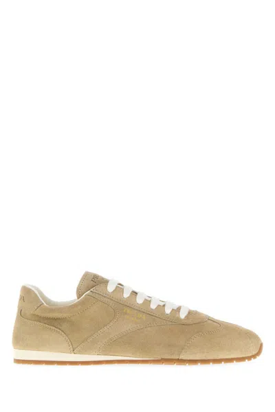 Prada Brown Suede Sneakers