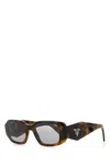 Prada 51mm Rectangular Sunglasses In Brown