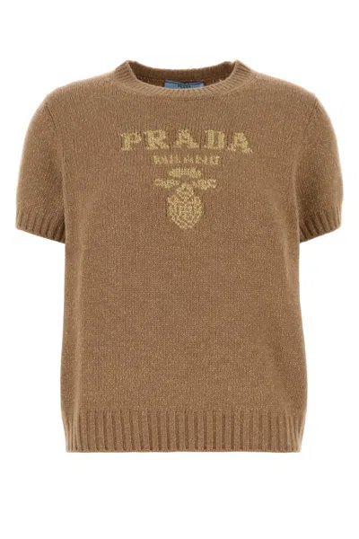 Prada Brown Wool Blend Sweater