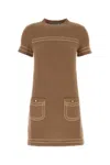 Prada Mini Abito In Cashmere Biscotto  Donna In Brown