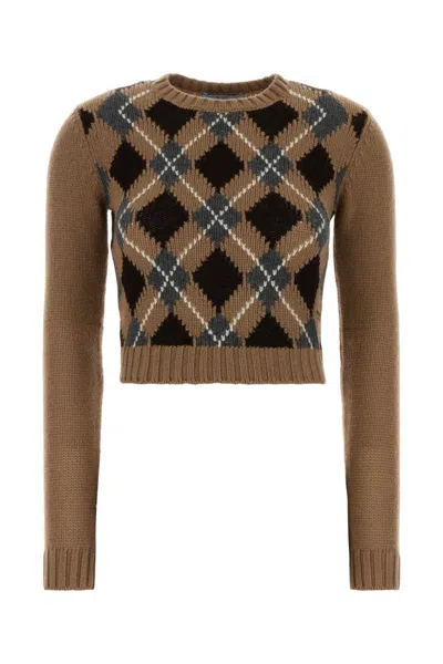 Prada Brown Wool Sweater